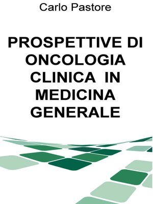cover image of PROSPETTIVE DI ONCOLOGIA CLINICA  IN MEDICINA GENERALE